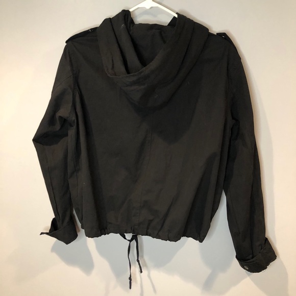 BRANDI MELVILLE Hailey Zip Hood Jacket Black OS - Picture 8 of 16
